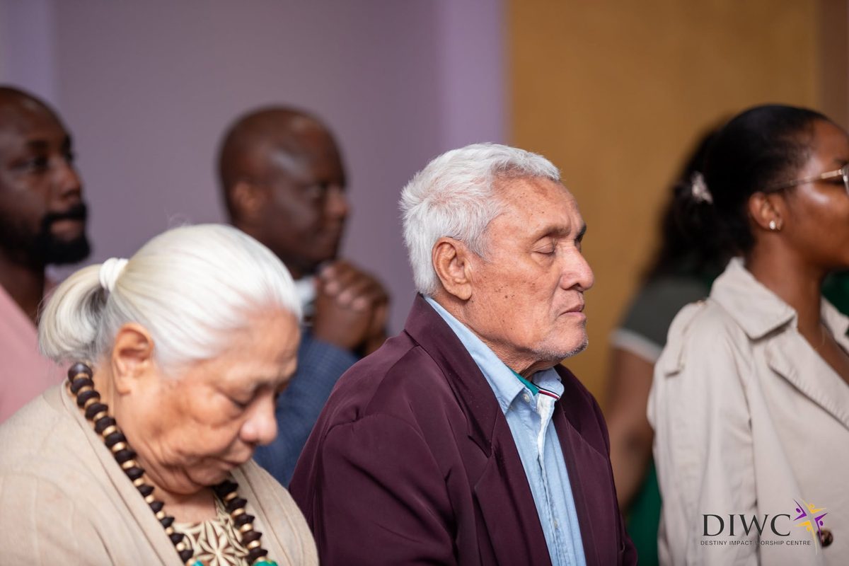 Elders of the church in prayer