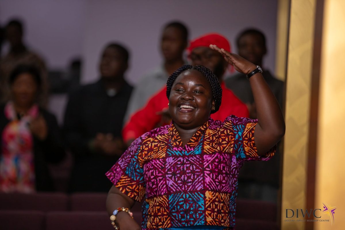 Hands raised in praise